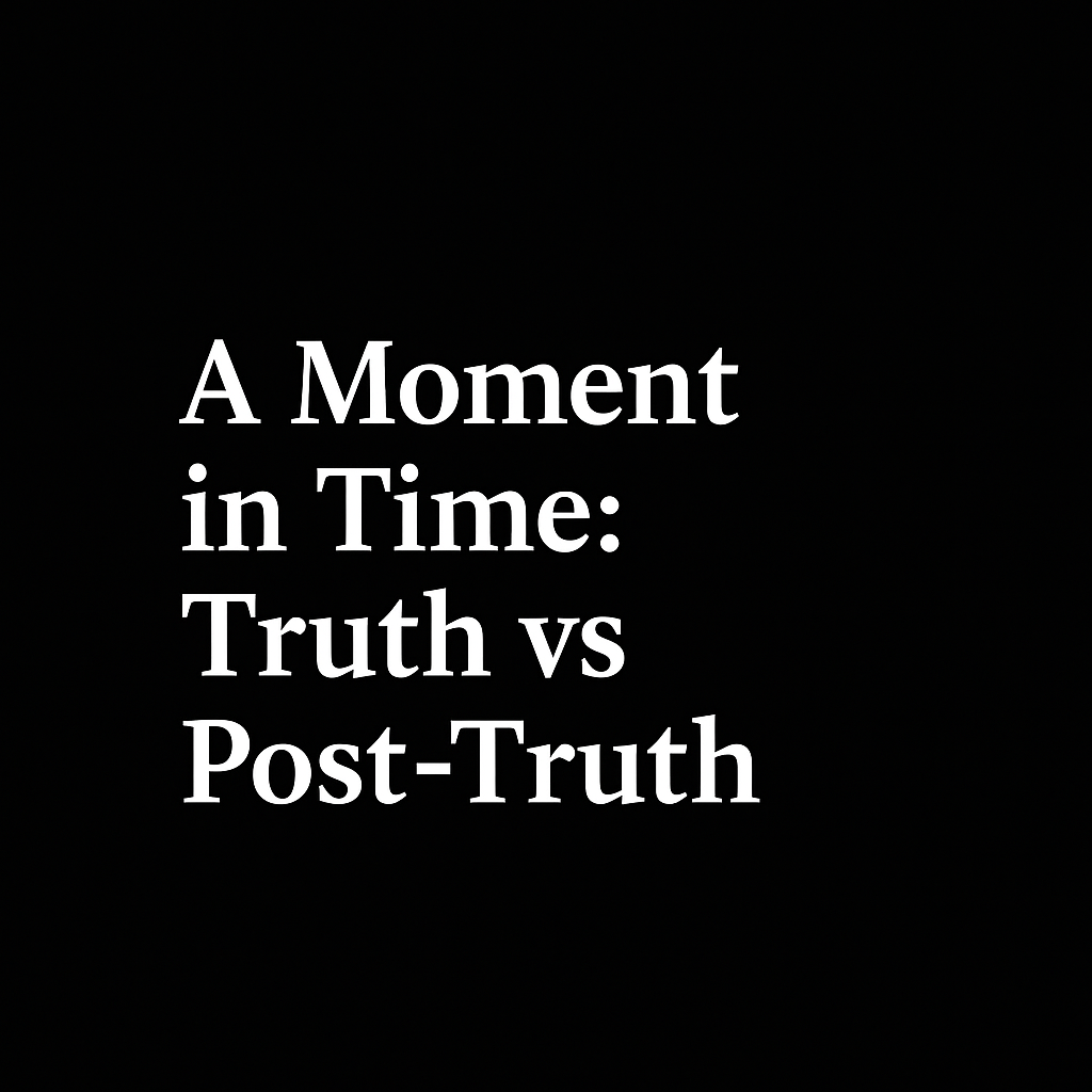 A Moment in Time: Truth vs Post-Truth