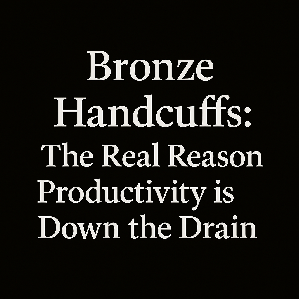 Bronze Handcuffs: The Real Reason Productivity is Down the Drain