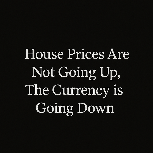 House Prices Are Not Going Up, The Currency is Going Down