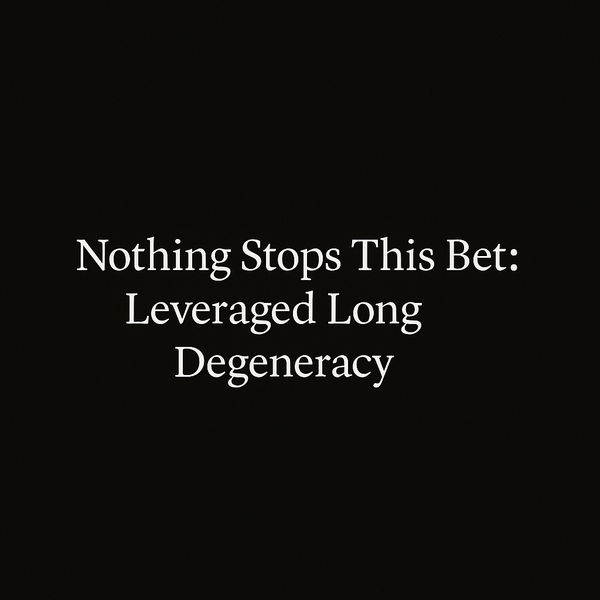 Nothing Stops This Bet: Leveraged Long Degeneracy